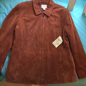 NWT Vintage St. John’s Bay Washable Suede jacket